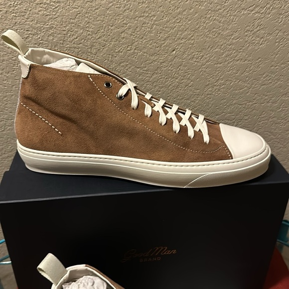 NWT Good Man Brand Legacy Hi Top. Italian leather and suede. Made in Italy - Picture 3 of 7
